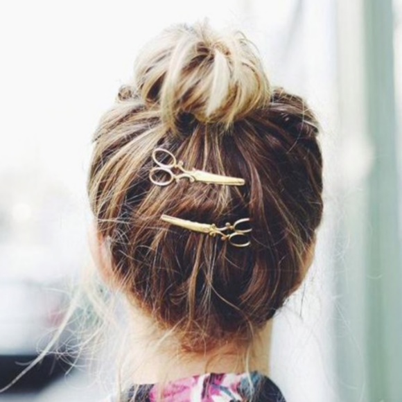 Accessories - (Set of 2) Stylish Scissors Hair Clip Pin